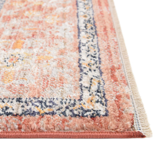 Brick Red 5' x 5' Lola Octagon Area Rug Polypropylene With Jute Backing Traditional Pattern Easy Clean Carpet for Home Interior Design for Sale at Rug Engine
