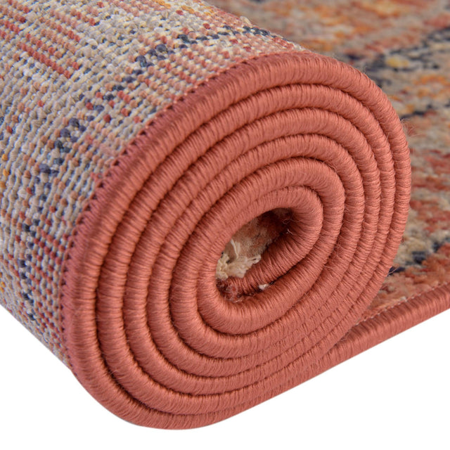 Brick Red 2' x 13' Lola Runner Area Rug Polypropylene With Jute Backing Traditional Pattern Easy Clean Carpet for Home Interior Design for Sale at Rug Engine