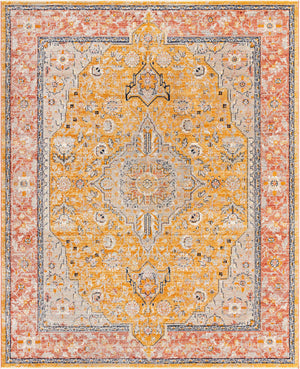 Yellow 7' 10 x 10' 2 Lola Rectangle Area Rug Polypropylene With Jute Backing Traditional Pattern Easy Clean Carpet for Home Interior Design for Sale at Rug Engine