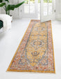 Yellow 2' 11 x 16' 5 Lola Runner Area Rug Polypropylene With Jute Backing Traditional Pattern Easy Clean Carpet for Home Interior Design for Sale at Rug Engine