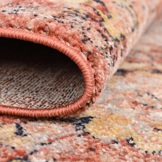 Brick Red 6' x 9' 2 Lola Rectangle Area Rug Polypropylene With Jute Backing Traditional Pattern Easy Clean Carpet for Home Interior Design for Sale at Rug Engine