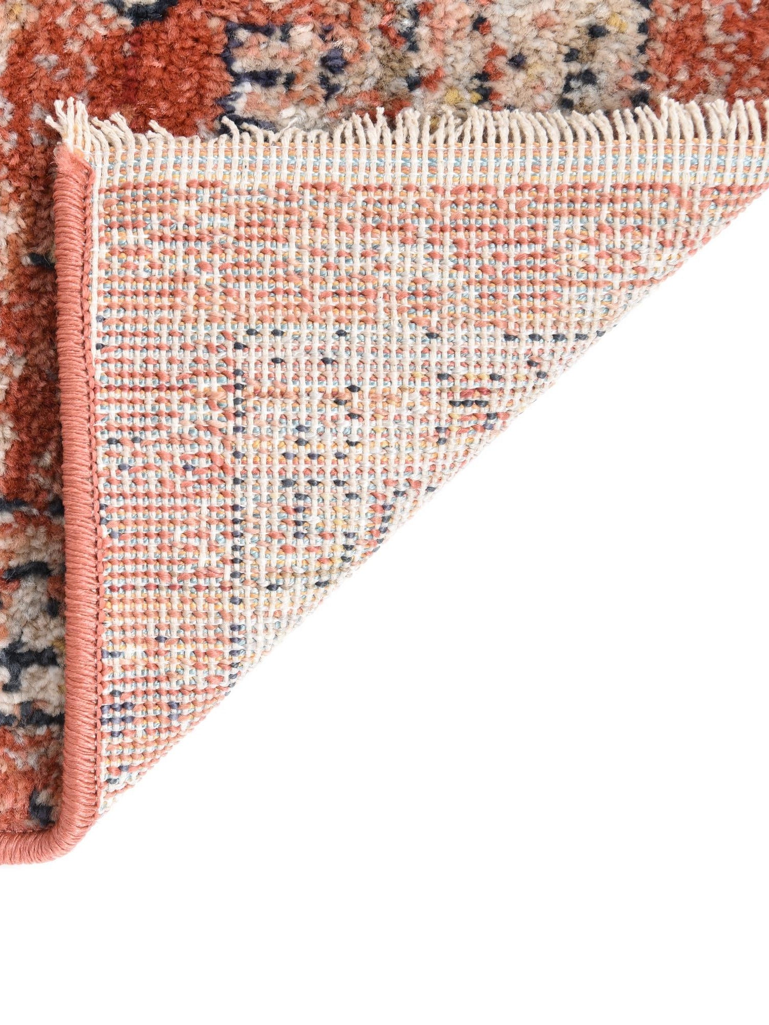Brick Red 2' x 3' Lola Rectangle Area Rug Polypropylene With Jute Backing Traditional Pattern Easy Clean Carpet for Home Interior Design for Sale at Rug Engine