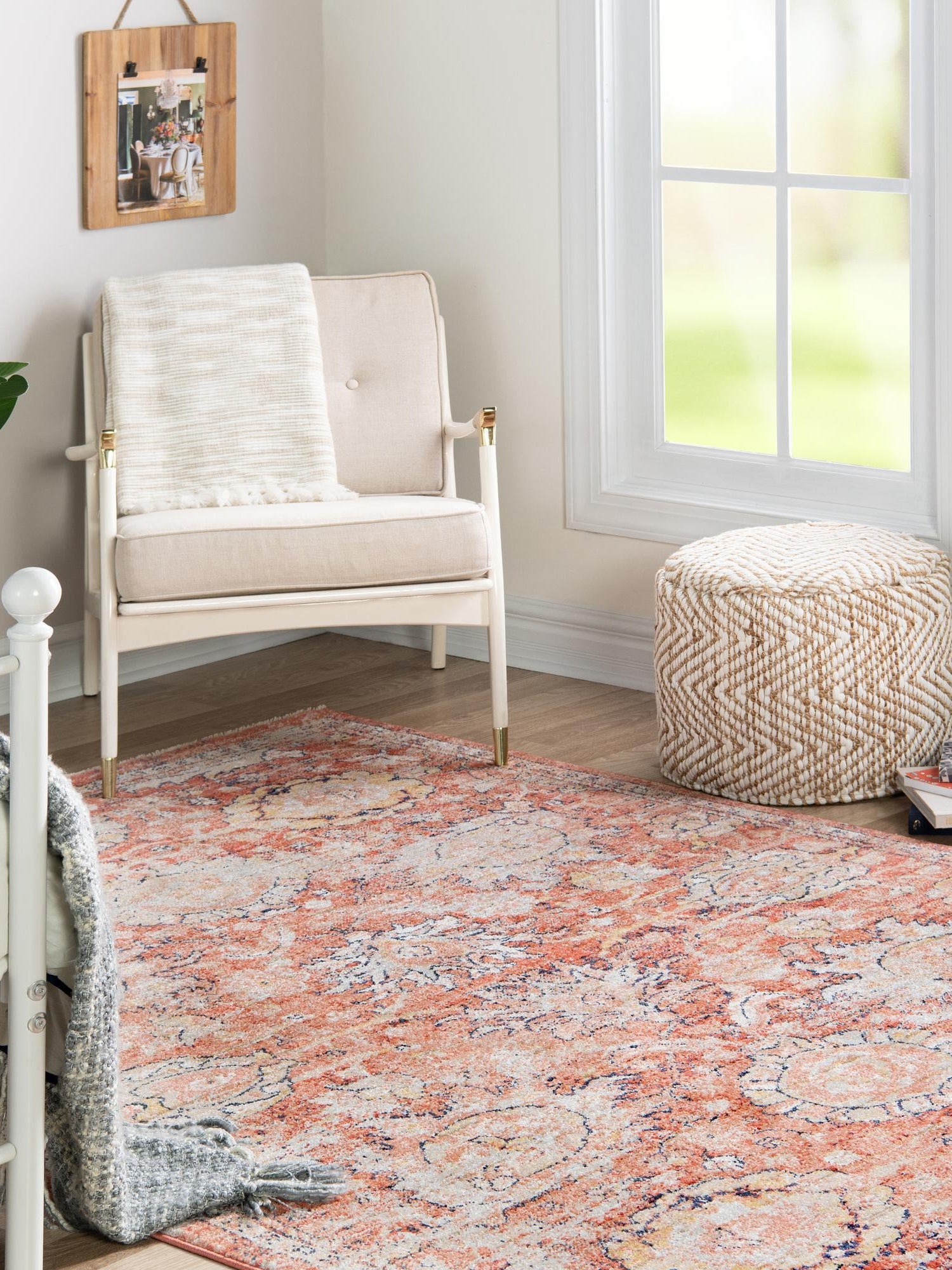 Brick Red 10' x 12' 4 Lola Rectangle Area Rug Polypropylene With Jute Backing Traditional Pattern Easy Clean Carpet for Home Interior Design for Sale at Rug Engine
