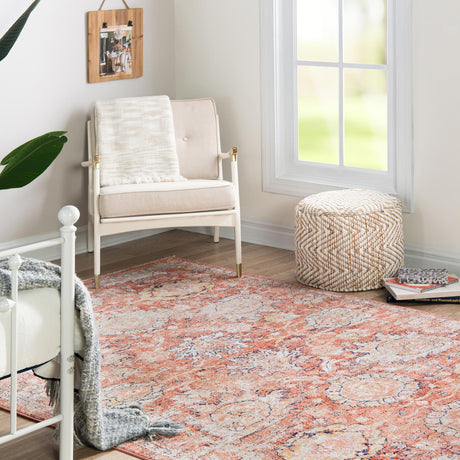 Brick Red 10' x 12' 4 Lola Rectangle Area Rug Polypropylene With Jute Backing Traditional Pattern Easy Clean Carpet for Home Interior Design for Sale at Rug Engine