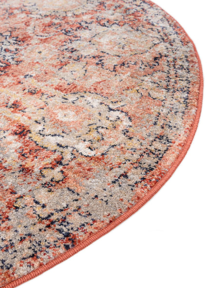 Brick Red 5' 3 x 8' Lola Oval Area Rug Polypropylene With Jute Backing Traditional Pattern Easy Clean Carpet for Home Interior Design for Sale at Rug Engine