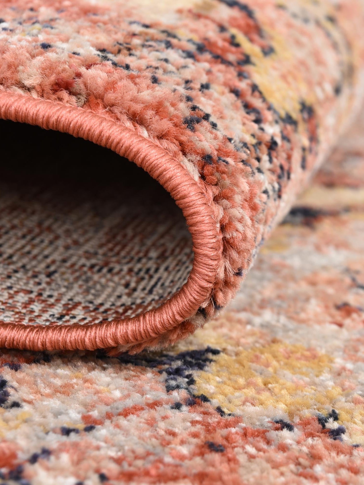 Brick Red 5' x 5' Lola Octagon Area Rug Polypropylene With Jute Backing Traditional Pattern Easy Clean Carpet for Home Interior Design for Sale at Rug Engine