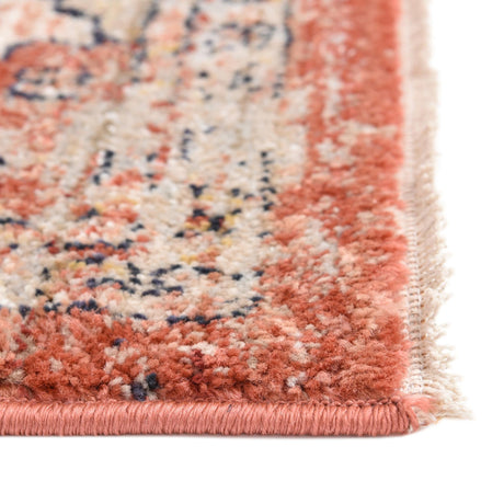 Brick Red 2' x 13' Lola Runner Area Rug Polypropylene With Jute Backing Traditional Pattern Easy Clean Carpet for Home Interior Design for Sale at Rug Engine