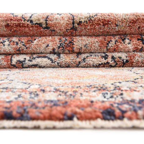 Brick Red 2' 7 x 10' 2 Lola Runner Area Rug Polypropylene With Jute Backing Traditional Pattern Easy Clean Carpet for Home Interior Design for Sale at Rug Engine