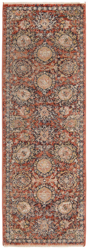 Brick Red 2' x 5' 11 Lola Runner Area Rug Polypropylene With Jute Backing Traditional Pattern Easy Clean Carpet for Home Interior Design for Sale at Rug Engine