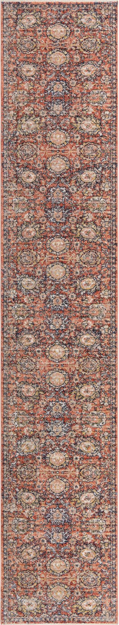 Brick Red 2' 11 x 16' 5 Lola Runner Area Rug Polypropylene With Jute Backing Traditional Pattern Easy Clean Carpet for Home Interior Design for Sale at Rug Engine