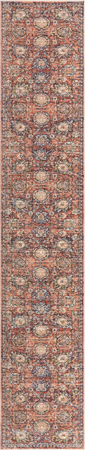Brick Red 2' 11 x 16' 5 Lola Runner Area Rug Polypropylene With Jute Backing Traditional Pattern Easy Clean Carpet for Home Interior Design for Sale at Rug Engine