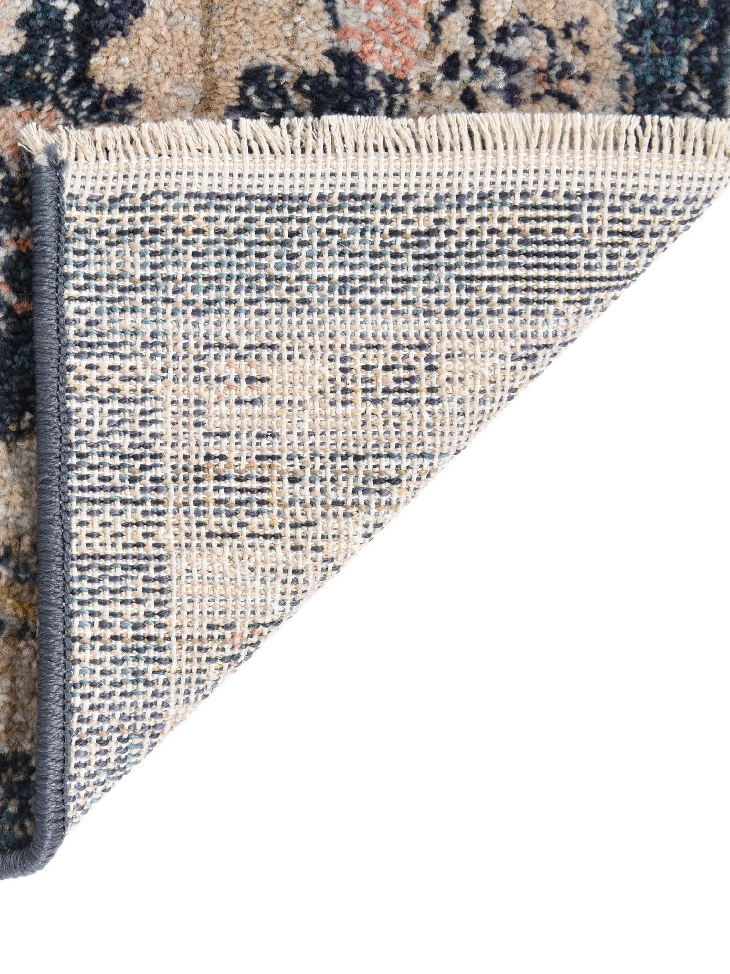 Blue 10' x 12' 4 Lola Rectangle Area Rug Polypropylene With Jute Backing Traditional Pattern Easy Clean Carpet for Home Interior Design for Sale at Rug Engine