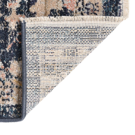 Blue 2' x 3' Lola Rectangle Area Rug Polypropylene With Jute Backing Traditional Pattern Easy Clean Carpet for Home Interior Design for Sale at Rug Engine