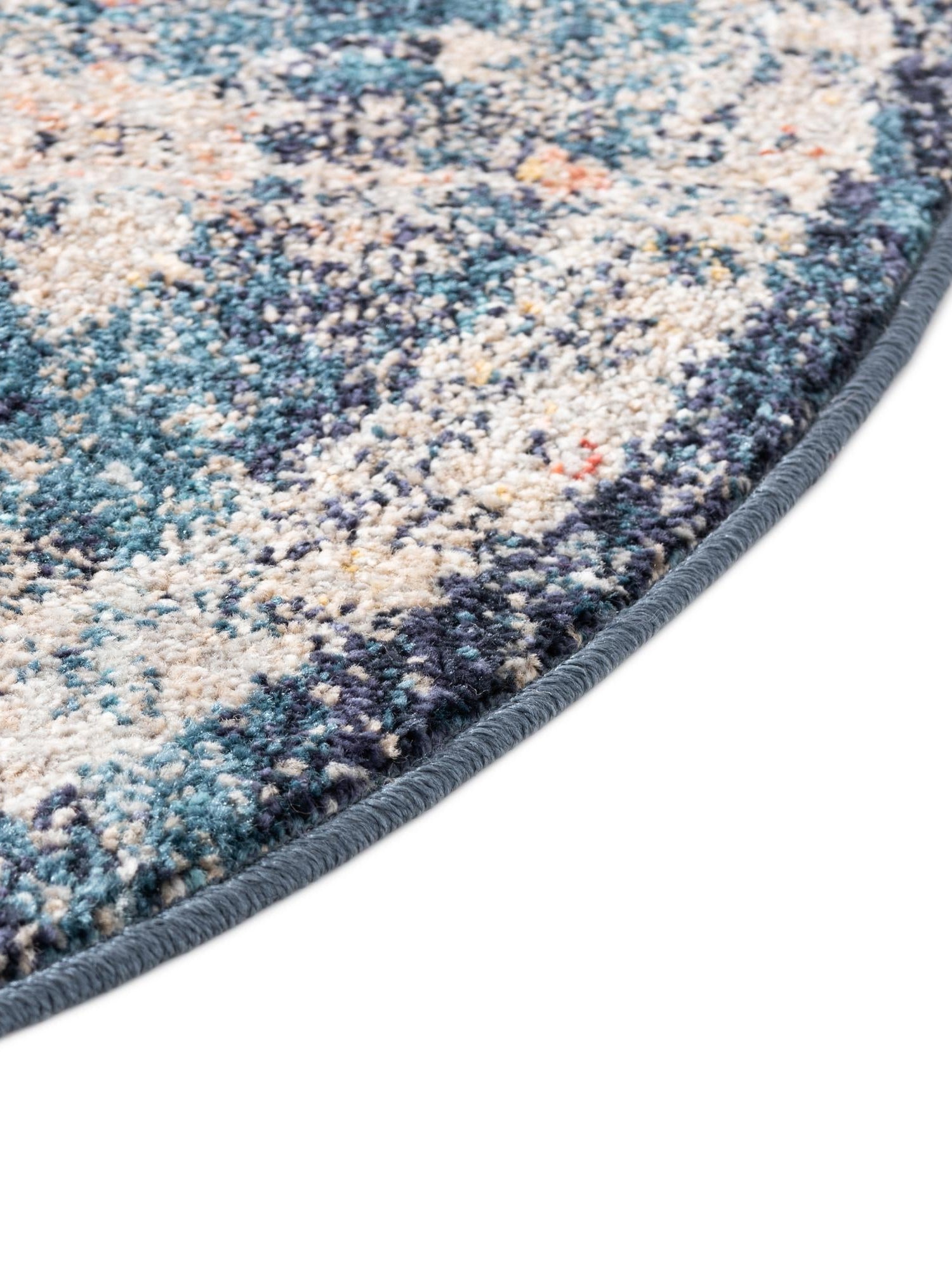 Blue 7' 10 x 10' 2 Lola Oval Area Rug Polypropylene With Jute Backing Traditional Pattern Easy Clean Carpet for Home Interior Design for Sale at Rug Engine