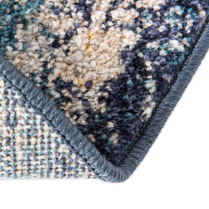 Blue 3' 11 x 5' 11 Lola Oval Area Rug Polypropylene With Jute Backing Traditional Pattern Easy Clean Carpet for Home Interior Design for Sale at Rug Engine