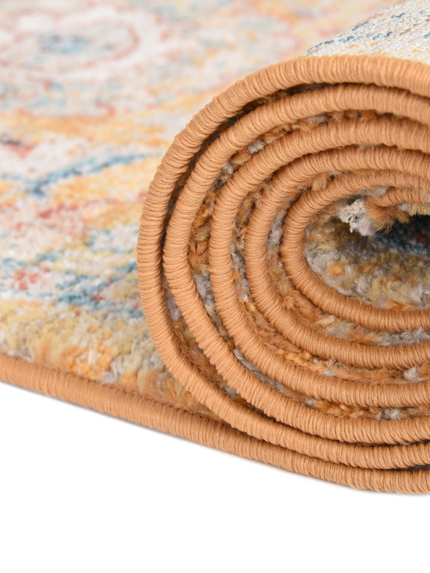 Yellow 10' x 12' 4 Lola Rectangle Area Rug Polypropylene With Jute Backing Traditional Pattern Easy Clean Carpet for Home Interior Design for Sale at Rug Engine