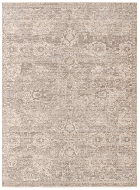 Gray 9' x 12' Lola Rectangle Area Rug Polypropylene With Jute Backing Traditional Pattern Easy Clean Carpet for Home Interior Design for Sale at Rug Engine