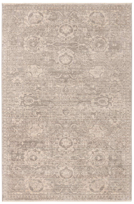 Gray 6' x 9' 2 Lola Rectangle Area Rug Polypropylene With Jute Backing Traditional Pattern Easy Clean Carpet for Home Interior Design for Sale at Rug Engine