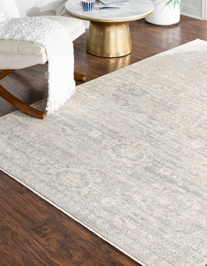 Gray 5' 3 x 8' Lola Rectangle Area Rug Polypropylene With Jute Backing Traditional Pattern Easy Clean Carpet for Home Interior Design for Sale at Rug Engine