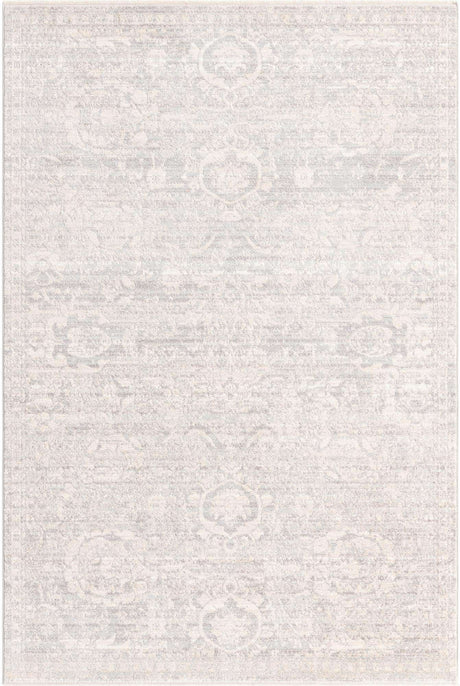 Gray 5' 3 x 8' Lola Rectangle Area Rug Polypropylene With Jute Backing Traditional Pattern Easy Clean Carpet for Home Interior Design for Sale at Rug Engine