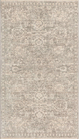 Gray 2' 11 x 5' 3 Lola Rectangle Area Rug Polypropylene With Jute Backing Traditional Pattern Easy Clean Carpet for Home Interior Design for Sale at Rug Engine