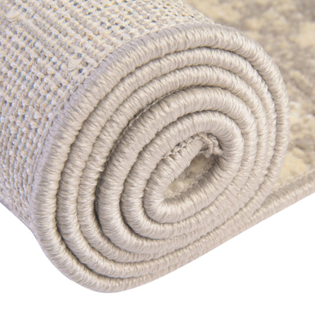 Gray 3' 11 x 3' 11 Lola Octagon Area Rug Polypropylene With Jute Backing Traditional Pattern Easy Clean Carpet for Home Interior Design for Sale at Rug Engine