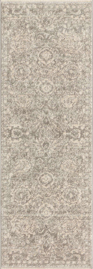 Gray 2' x 5' 11 Lola Runner Area Rug Polypropylene With Jute Backing Traditional Pattern Easy Clean Carpet for Home Interior Design for Sale at Rug Engine