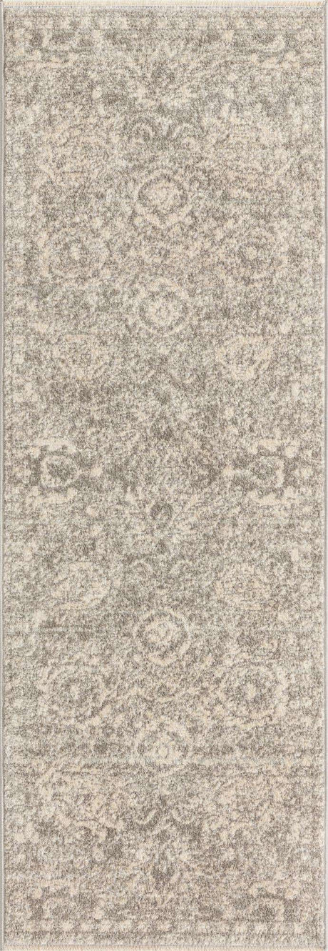 Gray 2' x 5' 11 Lola Runner Area Rug Polypropylene With Jute Backing Traditional Pattern Easy Clean Carpet for Home Interior Design for Sale at Rug Engine