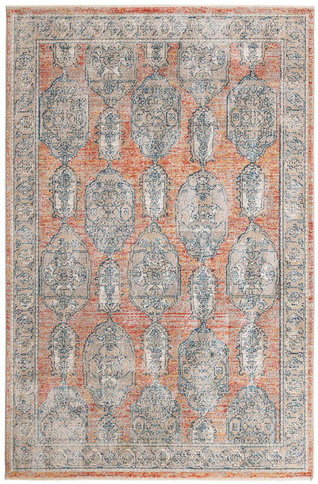 Brick Red 6' x 9' 2 Lola Rectangle Area Rug Polypropylene With Jute Backing Traditional Pattern Easy Clean Carpet for Home Interior Design for Sale at Rug Engine