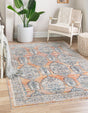 Brick Red 5' 3 x 8' Lola Rectangle Area Rug Polypropylene With Jute Backing Traditional Pattern Easy Clean Carpet for Home Interior Design for Sale at Rug Engine