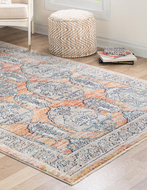Brick Red 3' 11 x 5' 11 Lola Rectangle Area Rug Polypropylene With Jute Backing Traditional Pattern Easy Clean Carpet for Home Interior Design for Sale at Rug Engine