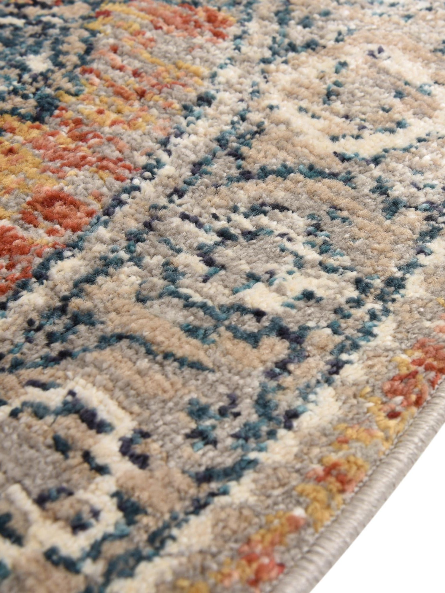 Brick Red 7' x 7' Lola Round Area Rug Polypropylene With Jute Backing Traditional Pattern Easy Clean Carpet for Home Interior Design for Sale at Rug Engine
