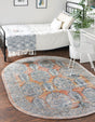 Brick Red 3' 11 x 5' 11 Lola Oval Area Rug Polypropylene With Jute Backing Traditional Pattern Easy Clean Carpet for Home Interior Design for Sale at Rug Engine