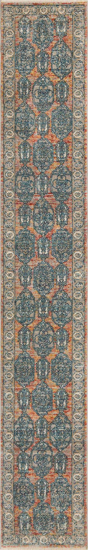 Brick Red 2' x 13' Lola Runner Area Rug Polypropylene With Jute Backing Traditional Pattern Easy Clean Carpet for Home Interior Design for Sale at Rug Engine