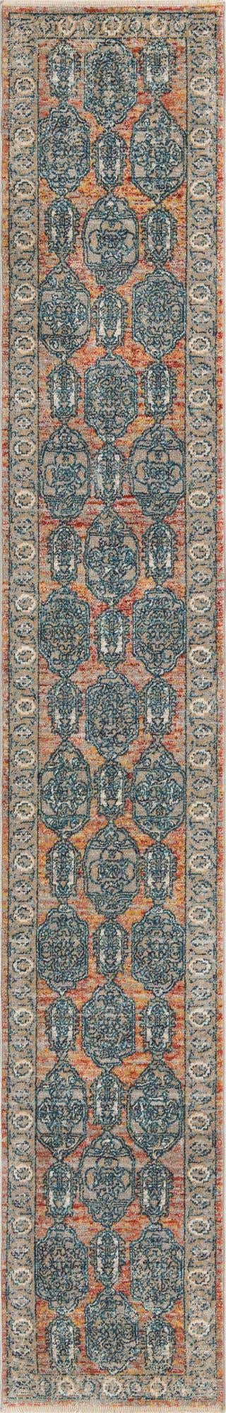 Brick Red 2' x 13' Lola Runner Area Rug Polypropylene With Jute Backing Traditional Pattern Easy Clean Carpet for Home Interior Design for Sale at Rug Engine