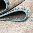 Blue 3' 11 x 3' 11 Lola Square Area Rug Polypropylene With Jute Backing Traditional Pattern Easy Clean Carpet for Home Interior Design for Sale at Rug Engine