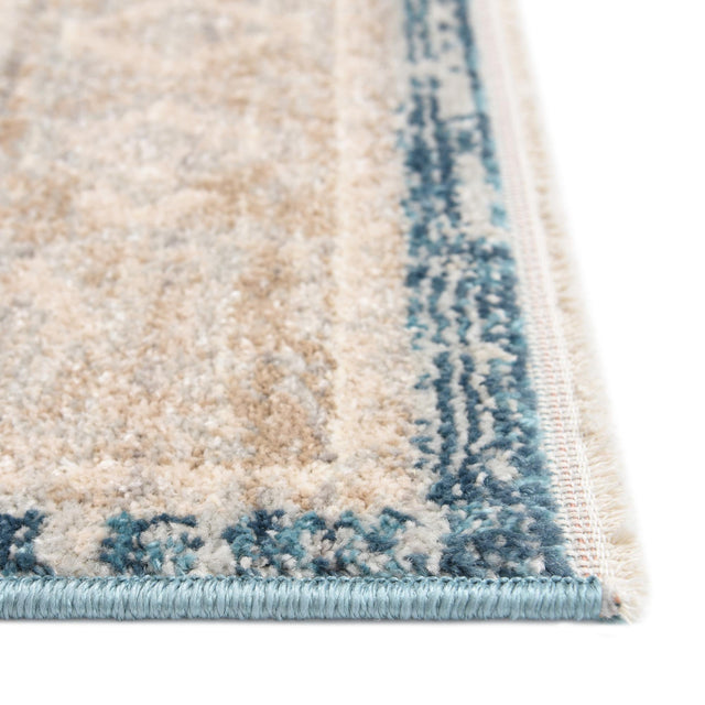 Blue 2' 11 x 16' 5 Lola Runner Area Rug Polypropylene With Jute Backing Traditional Pattern Easy Clean Carpet for Home Interior Design for Sale at Rug Engine