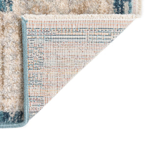 Blue 2' x 5' 11 Lola Runner Area Rug Polypropylene With Jute Backing Traditional Pattern Easy Clean Carpet for Home Interior Design for Sale at Rug Engine