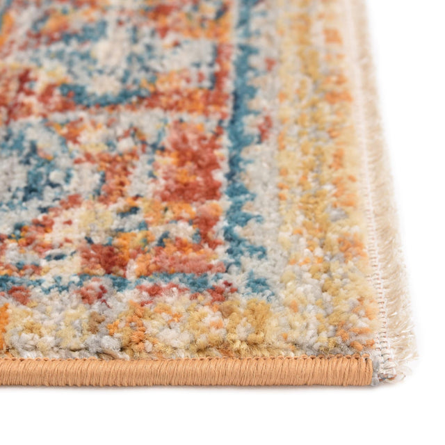Yellow 9' x 12' Lola Rectangle Area Rug Polypropylene With Jute Backing Traditional Pattern Easy Clean Carpet for Home Interior Design for Sale at Rug Engine