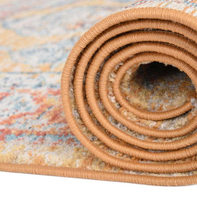 Yellow 10' x 12' 4 Lola Rectangle Area Rug Polypropylene With Jute Backing Traditional Pattern Easy Clean Carpet for Home Interior Design for Sale at Rug Engine