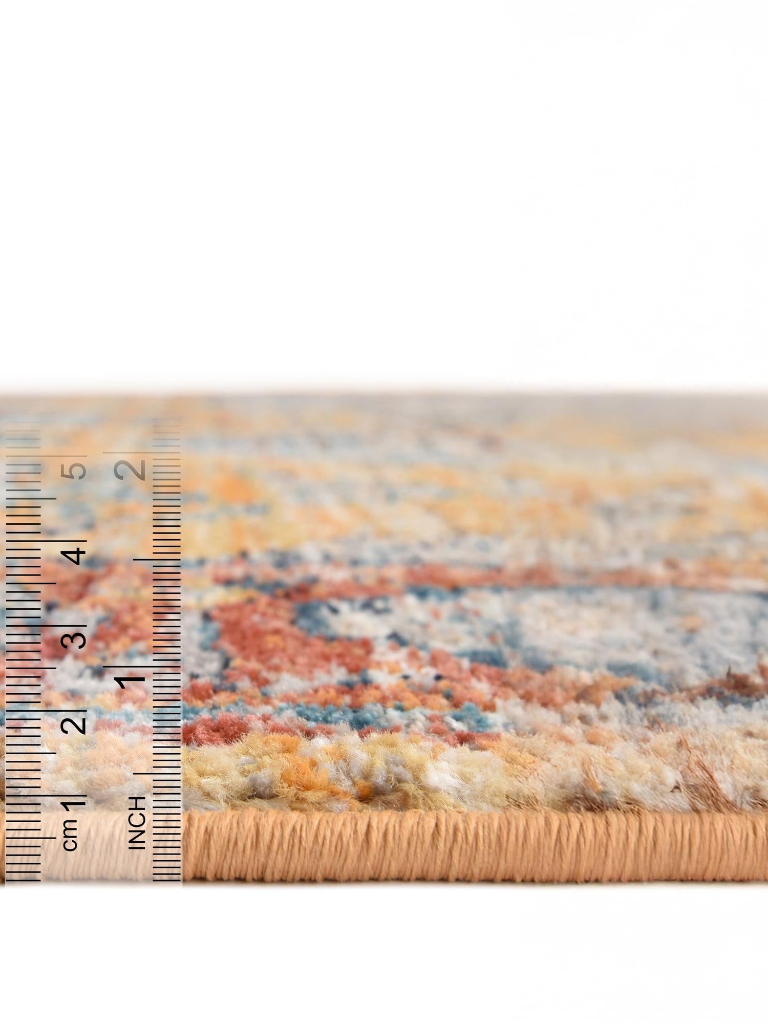 Yellow 3' 11 x 3' 11 Lola Round Area Rug Polypropylene With Jute Backing Traditional Pattern Easy Clean Carpet for Home Interior Design for Sale at Rug Engine