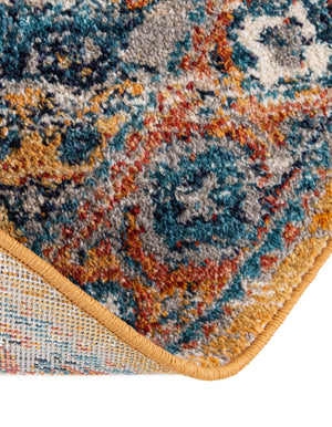 Yellow 5' 3 x 8' Lola Oval Area Rug Polypropylene With Jute Backing Traditional Pattern Easy Clean Carpet for Home Interior Design for Sale at Rug Engine