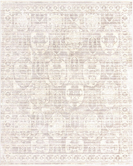 Gray 7' 10 x 10' 2 Lola Rectangle Area Rug Polypropylene With Jute Backing Traditional Pattern Easy Clean Carpet for Home Interior Design for Sale at Rug Engine