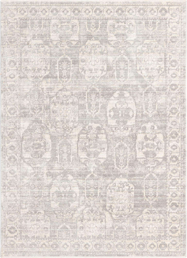 Gray 7' x 10' 2 Lola Rectangle Area Rug Polypropylene With Jute Backing Traditional Pattern Easy Clean Carpet for Home Interior Design for Sale at Rug Engine