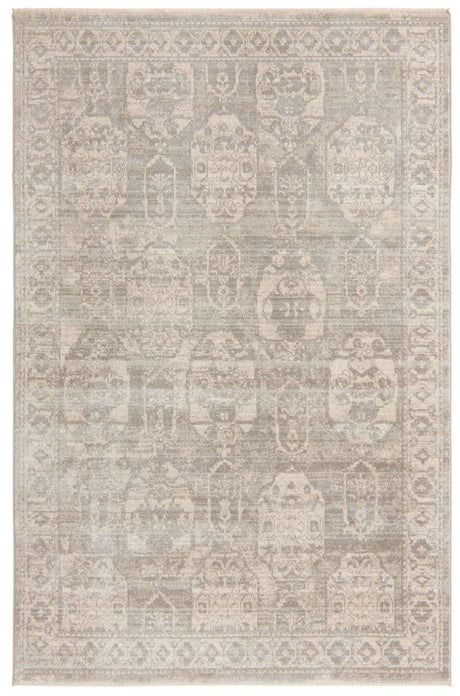 Gray 6' x 9' 2 Lola Rectangle Area Rug Polypropylene With Jute Backing Traditional Pattern Easy Clean Carpet for Home Interior Design for Sale at Rug Engine