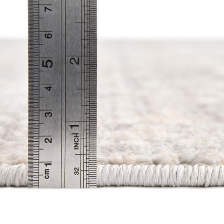 Gray 3' 11 x 5' 11 Lola Rectangle Area Rug Polypropylene With Jute Backing Traditional Pattern Easy Clean Carpet for Home Interior Design for Sale at Rug Engine