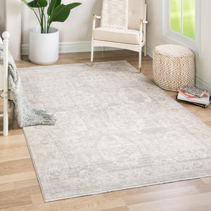 Gray 2' 2 x 3' 1 Lola Rectangle Area Rug Polypropylene With Jute Backing Traditional Pattern Easy Clean Carpet for Home Interior Design for Sale at Rug Engine