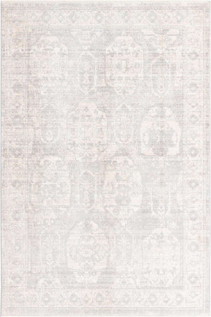 Gray 5' 3 x 8' Lola Rectangle Area Rug Polypropylene With Jute Backing Traditional Pattern Easy Clean Carpet for Home Interior Design for Sale at Rug Engine