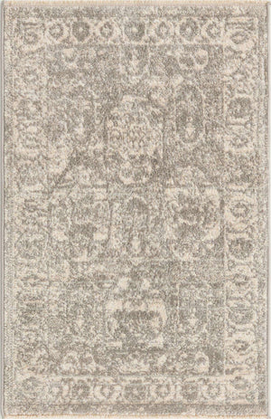 Gray 2' 2 x 3' 1 Lola Rectangle Area Rug Polypropylene With Jute Backing Traditional Pattern Easy Clean Carpet for Home Interior Design for Sale at Rug Engine
