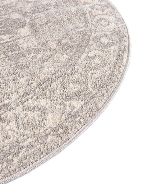 Gray 3' 11 x 5' 11 Lola Oval Area Rug Polypropylene With Jute Backing Traditional Pattern Easy Clean Carpet for Home Interior Design for Sale at Rug Engine